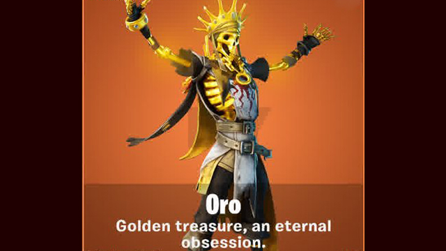 Fortnite Oro skin