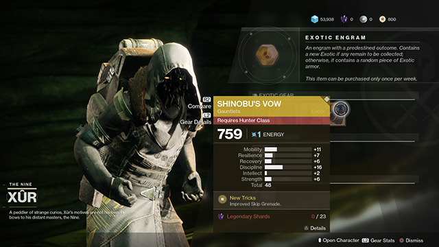 xur today