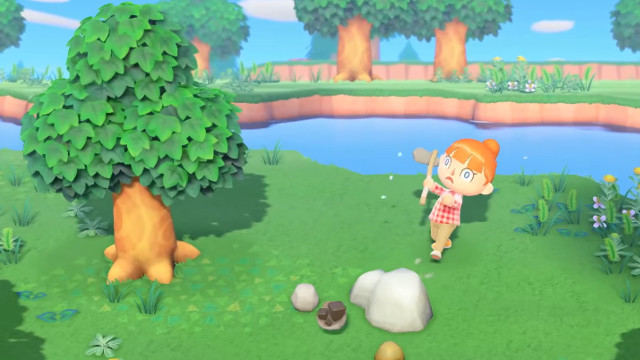 Animal Crossing: New Horizons save transfer axe bounce