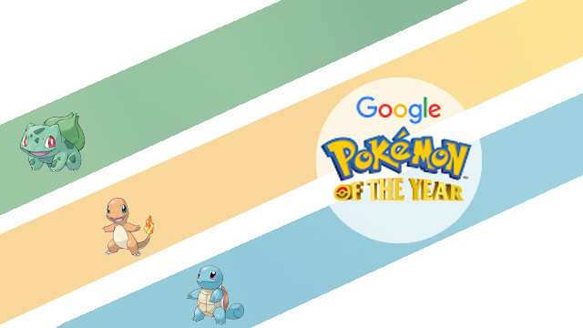 Google Pokemon Vote cover Kanto starters