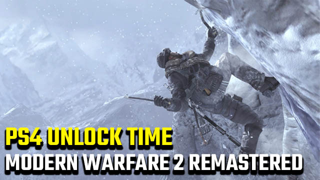 Modern Warfare 2 Remastered unlock time PS4