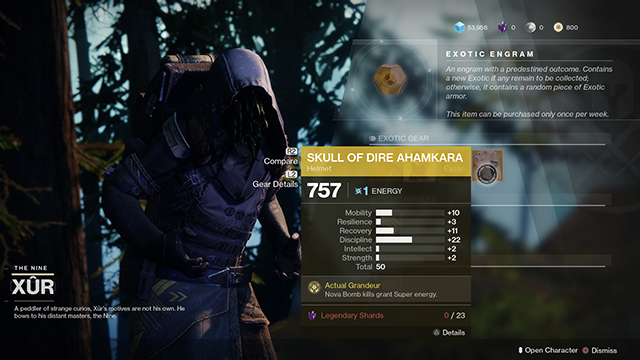 xur today