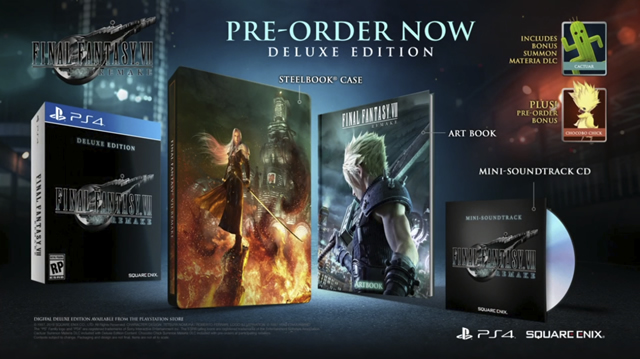 final fantasy 7 remake editions deluxe bonuses