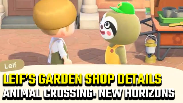 Animal Crossing: New Horizons Leif's Gardening Shop location