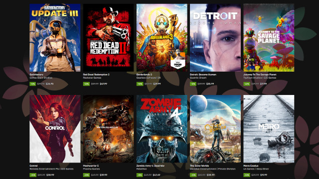 Epic Games Store Spring Sale 2020 $10 holiday coupon