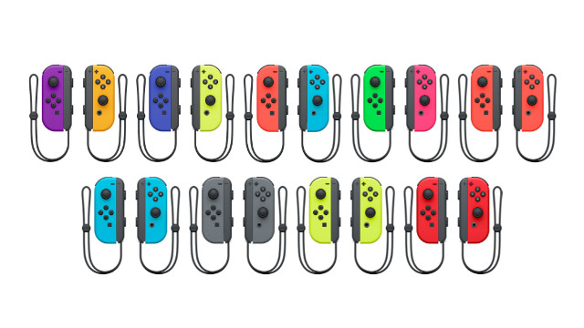 Nintendo Switch Joy-Con colors array