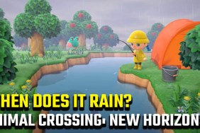 When does it rain in Animal Crossing: New Horizons?