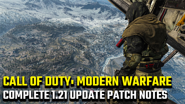 Call of Duty: Modern Warfare 1.21 update patch notes