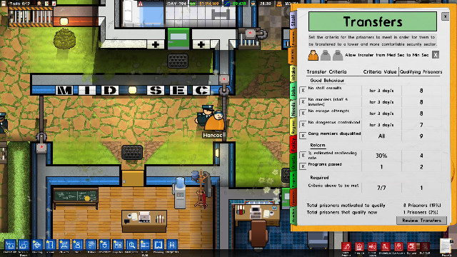 Prison Architect Island Bound expansion Cleared For Transfer DLC guard