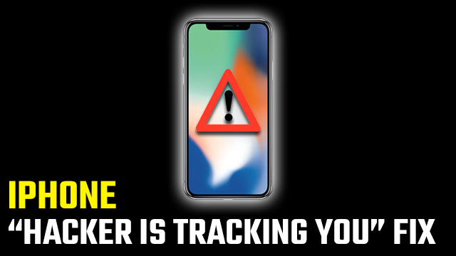 'Hacker is tracking you' pop-up iPhone