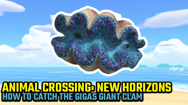 animal crossing new horizons how to catch gigas giant clam