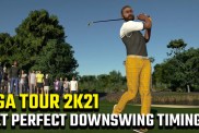 PGA TOUR 2K21 perfect downswing timing