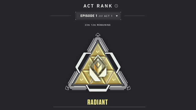 Valorant How Act Rank Badge works