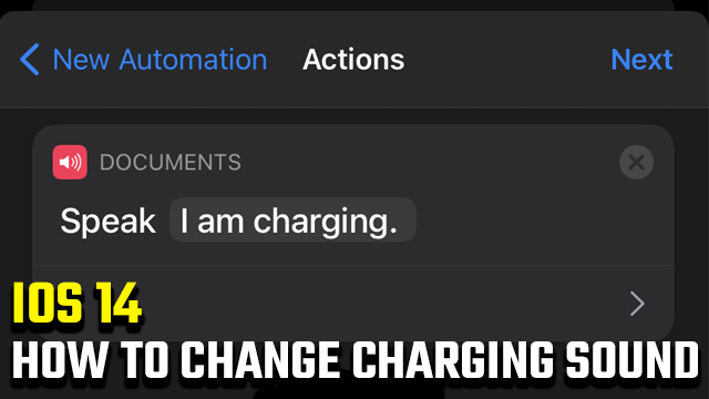 How to change charging sound in iOS 14