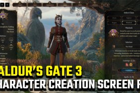 Baldur's Gate 3 character creation screen doesn't work