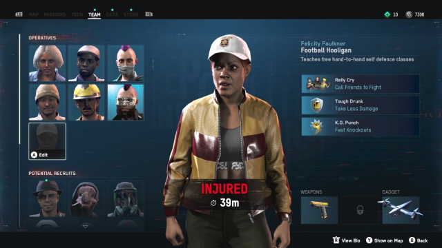 Watch Dogs: Legion heal injured Operatives