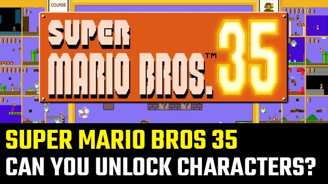 can you unlock more characters in super mario 35