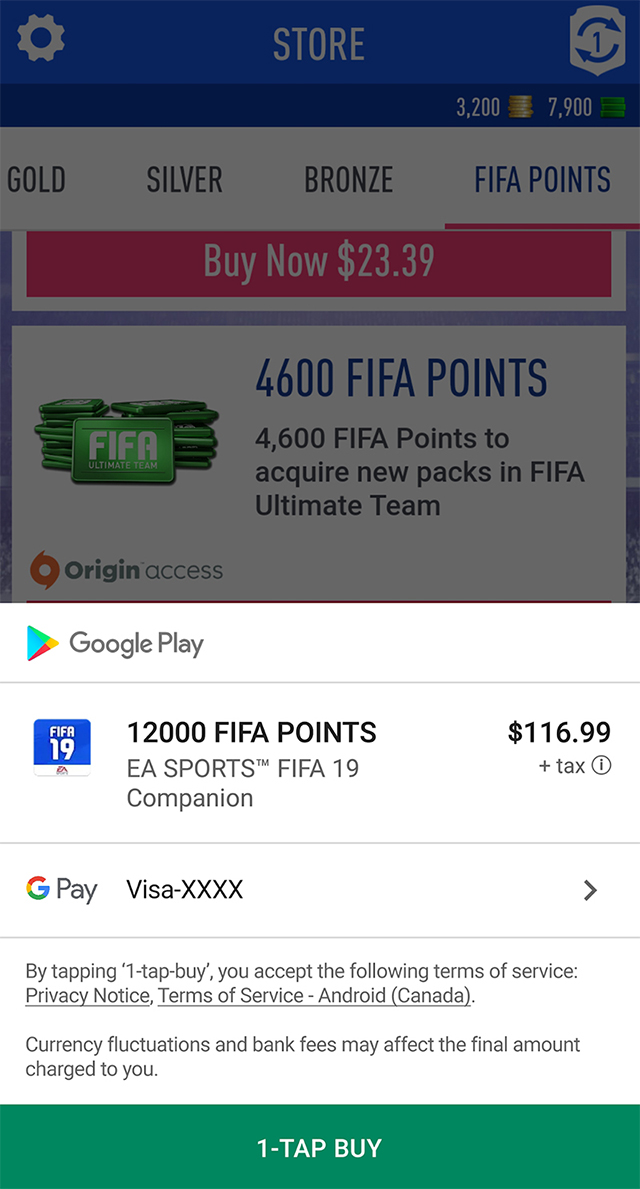 How to buy FIFA points on the web app for FIFA 21