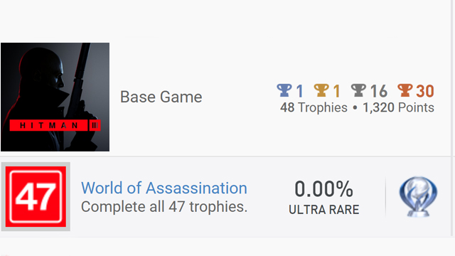 Hitman 3 finally brings a platinum trophy to the trilogy