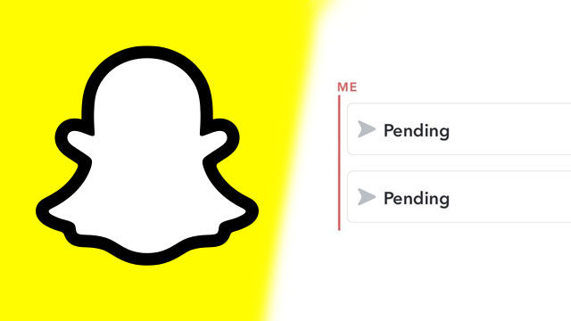 Snapchat pending glitch