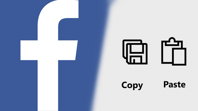 how to copy and paste on Facebook