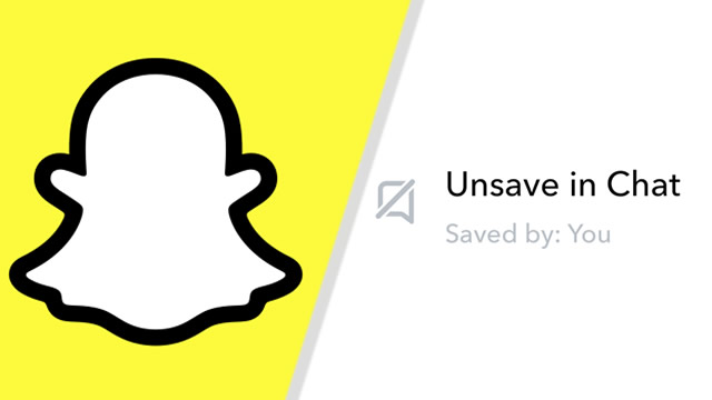 Snapchat - How to unsave messages in chat