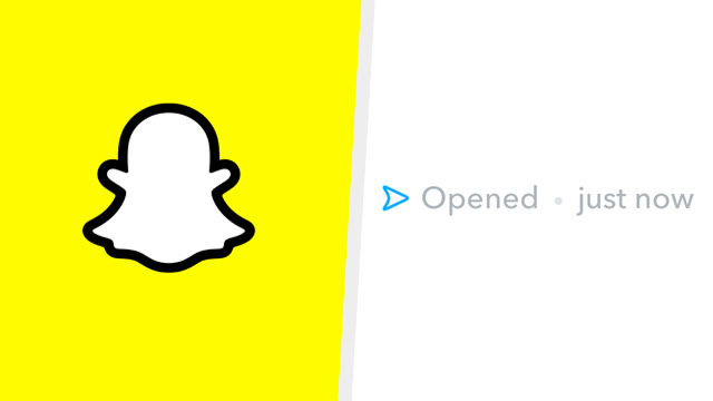 Why does Snapchat say opened just now?