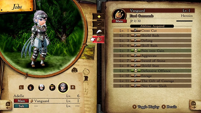 Bravely Default 2 job class list and unlocks - Vanguard