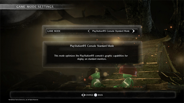 Nioh Collection PS5 Mode, 4K Mode, and 120fps mode differences
