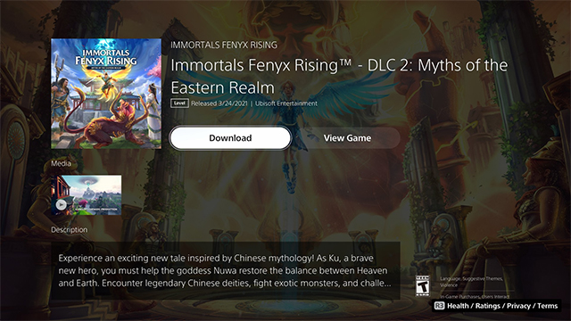 How to start Immortals Fenyx Rising Myths of the Eastern Realm