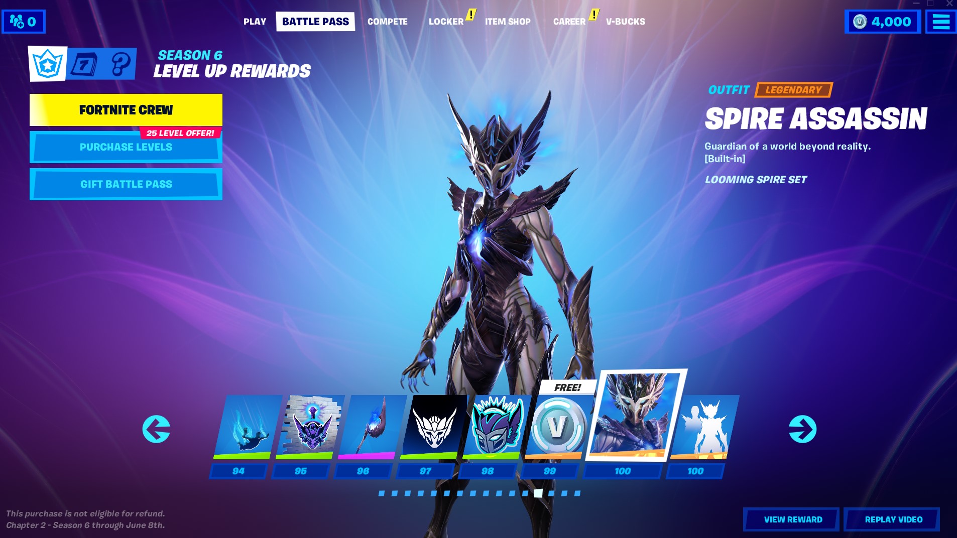 fortnite season 6 battle pass skins