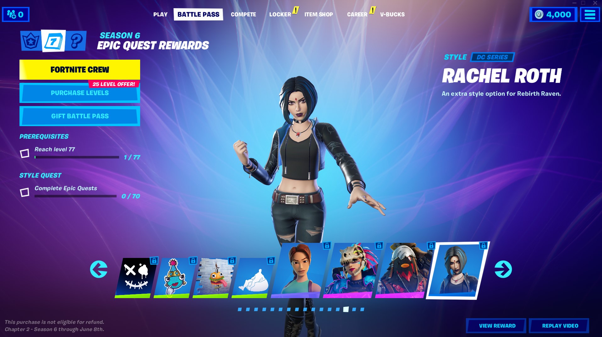 fortnite season 6 battle pass skins