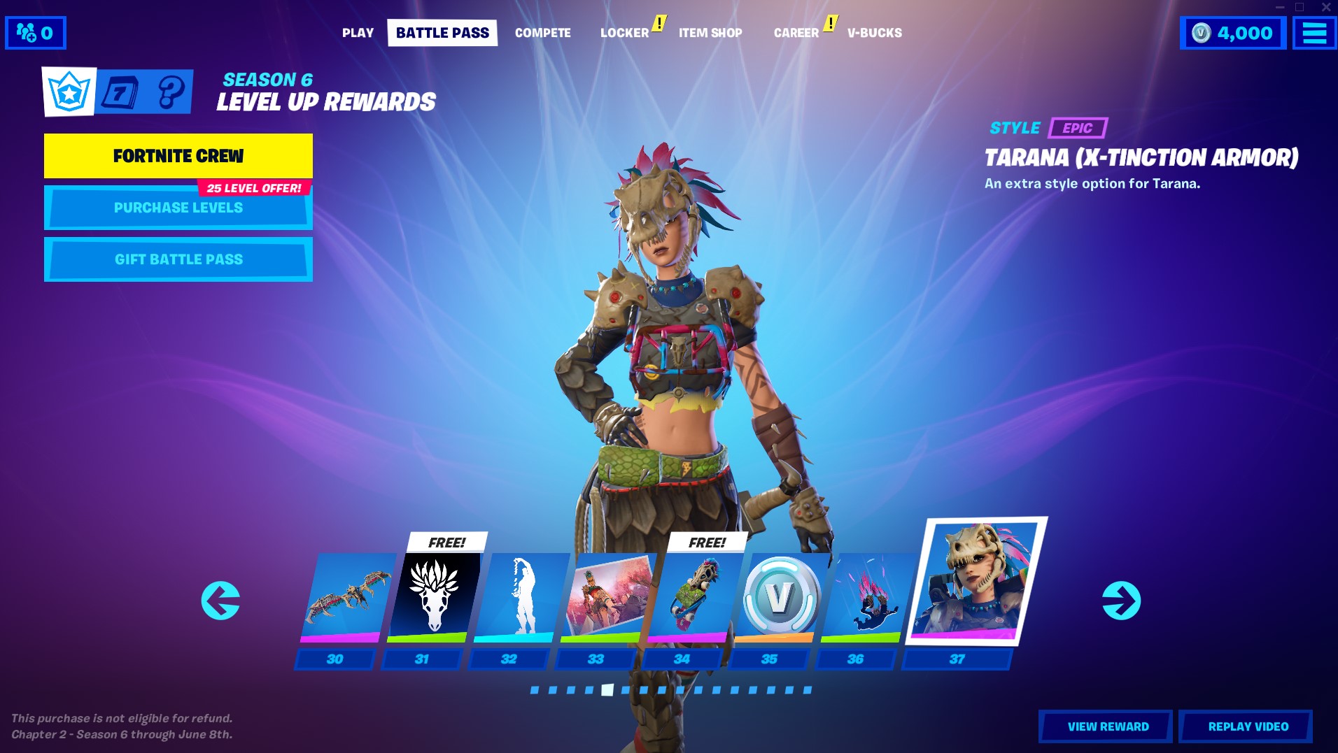 fortnite season 6 battle pass skins