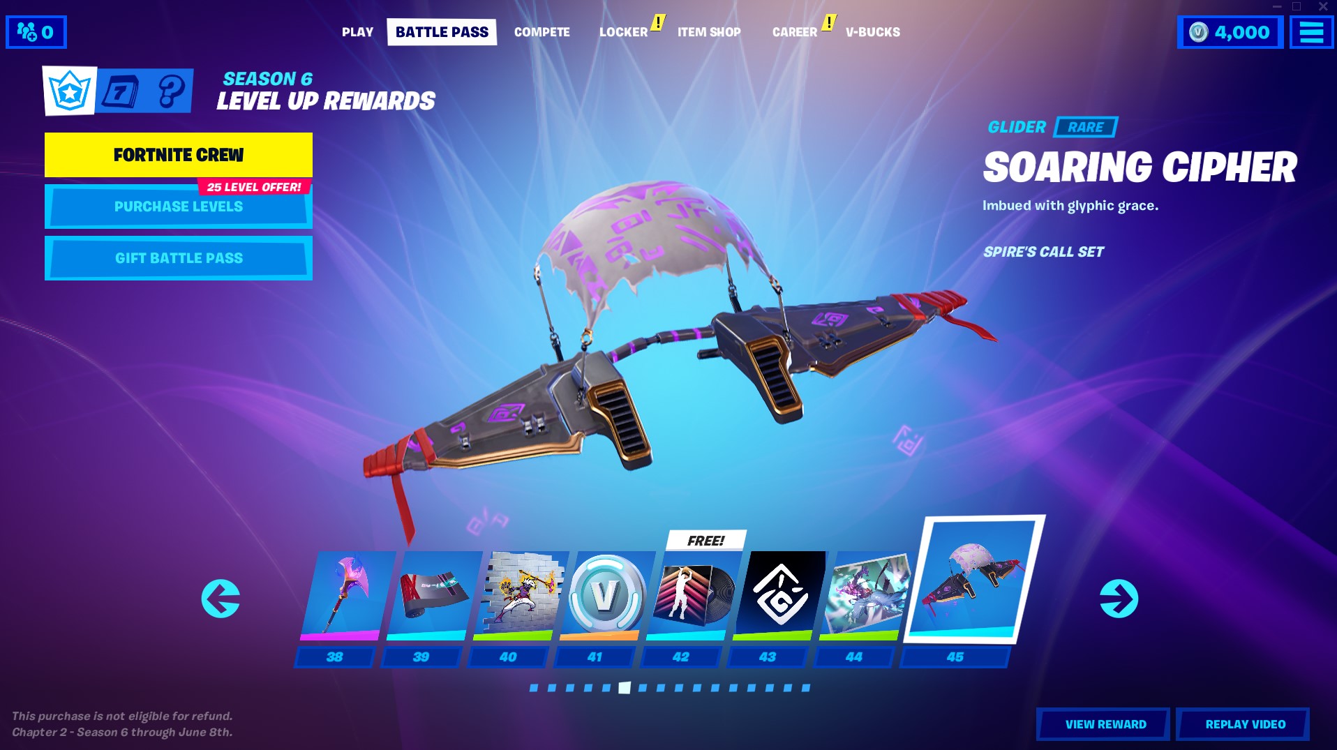 fortnite season 6 battle pass skins