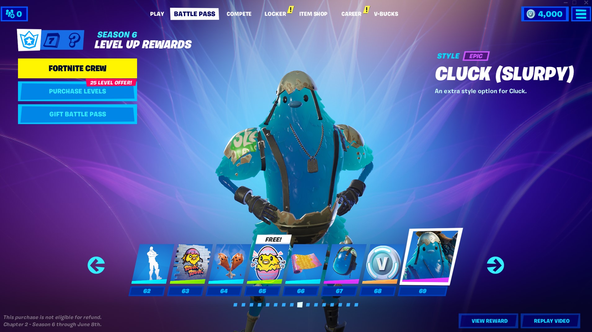 fortnite season 6 battle pass skins clucky