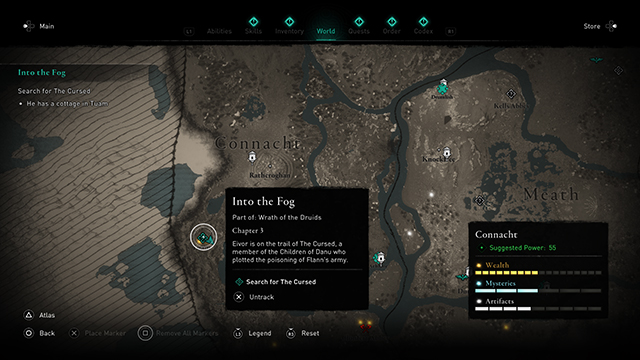 Assassin's Creed Valhalla Wrath of the Druids Children of Danu locations