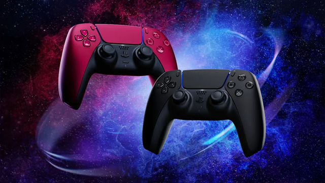 Midnight Black and Cosmic Red PS5 DualSense controller pre-order