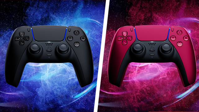 Midnight Black and Cosmic Red PS5 DualSense controller pre-order