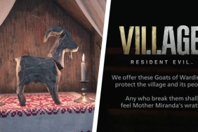 Resident Evil Village Wooden Goat destroy leave