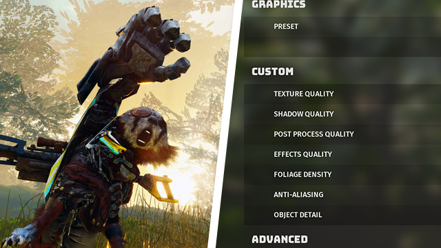 Biomutant Best Settings for PC