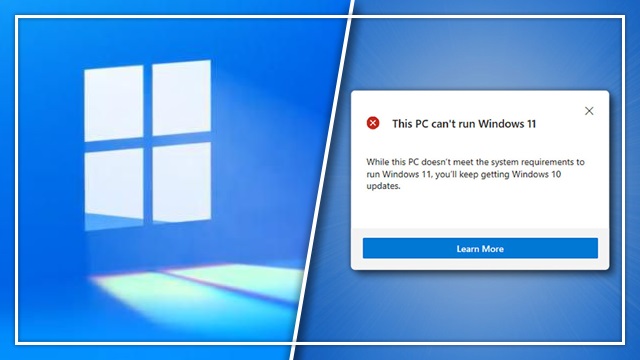 this PC can't run Windows 11 error