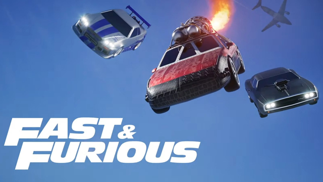 rocket league fast 9 fast and furious crossover