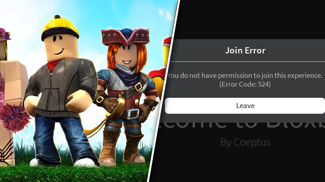 Roblox Join Error 524 fix