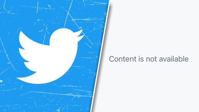 Twitter Content is not available error