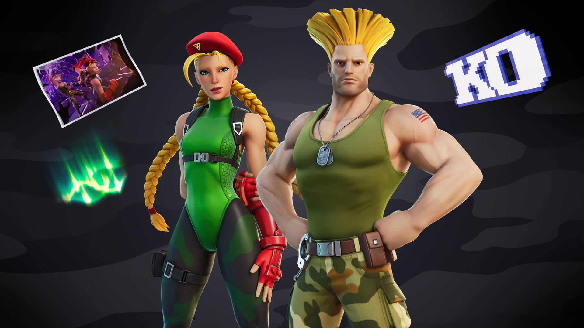 Fortnite Cammy and Guile
