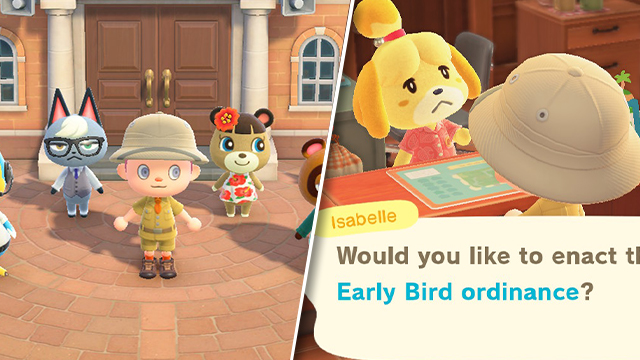 Animal Crossing New Horizons ordinance choice