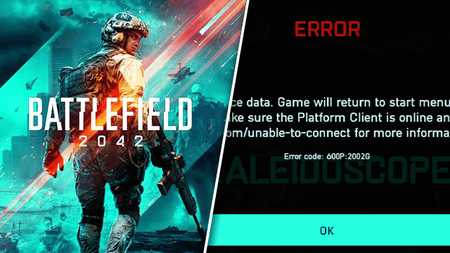 Battlefield 2042 error code 600p 2002g fix