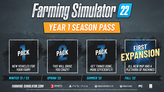 Farming Simulator 22 DLC roadmap