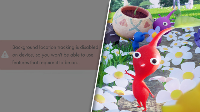 Pikmin Bloom background location tracking