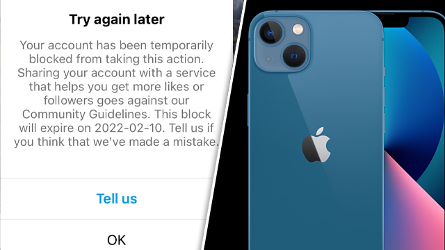 instagram your account has been temporarily blocked fix